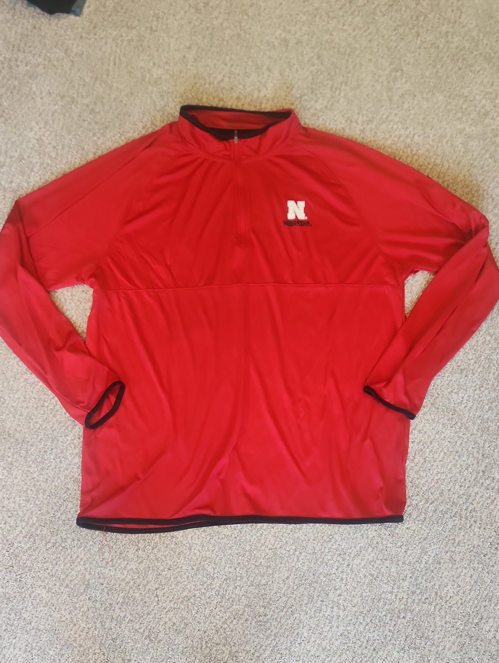 Nebraska Red Men's Quarter-Zip Pullover